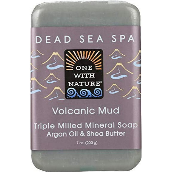 One With Nature Soap Bar Volcanic Mud, 7 oz