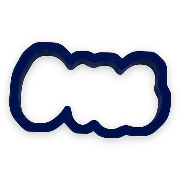 One Word Outline Cookie Cutter with Easy Push Design (4 inch)