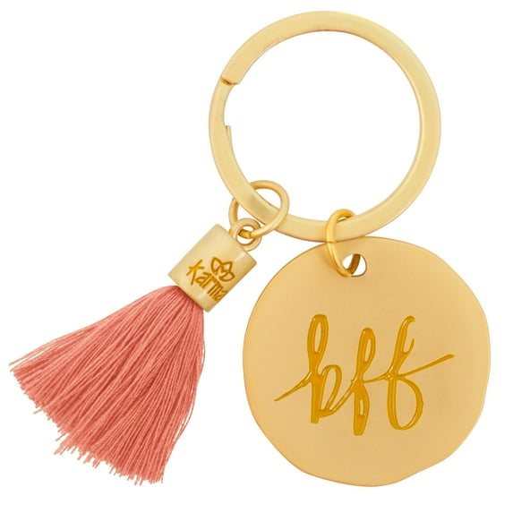 One Word Round Keychain, Bff