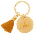 thumbnail image 1 of One Word Round Keychain, Shine, 1 of 2