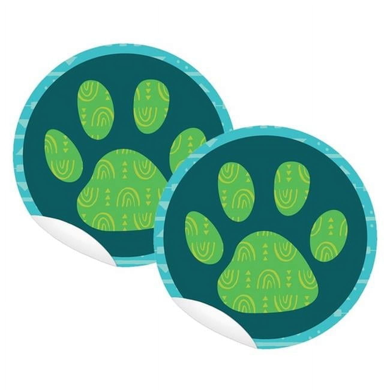 One World Paw Print Floor Decals - Pack of 10 - 2 Pack