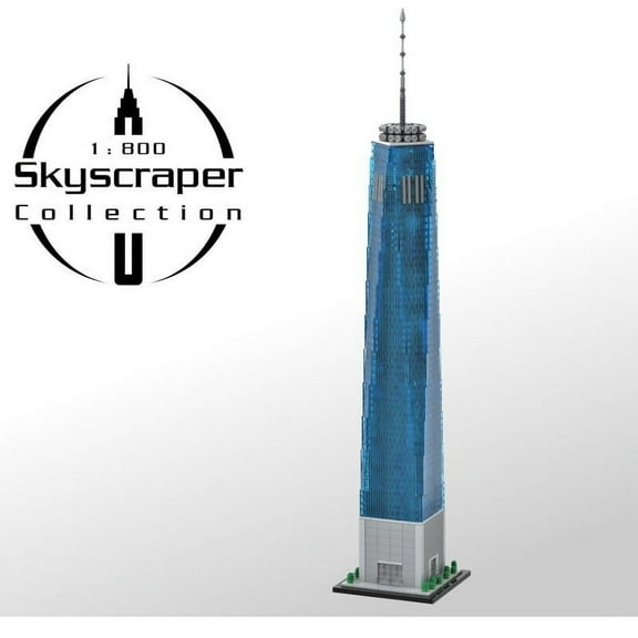 One World Trade Center Building Blocks Set skyscraper MOC Bricks Toy 1:800 Scale