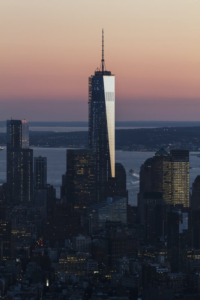 One World Trade Center as seen from the Empire State Building New York City New York United States Canvas Art - Peter Langer Design Pics (24 x 38)