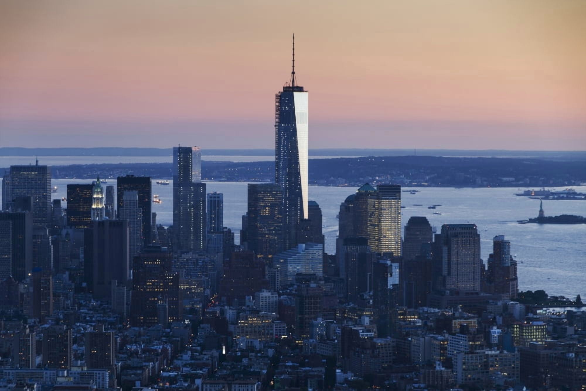 One World Trade Center as seen from the Empire State Building New York City New York United States Canvas Art - Peter Langer Design Pics (38 x 24)