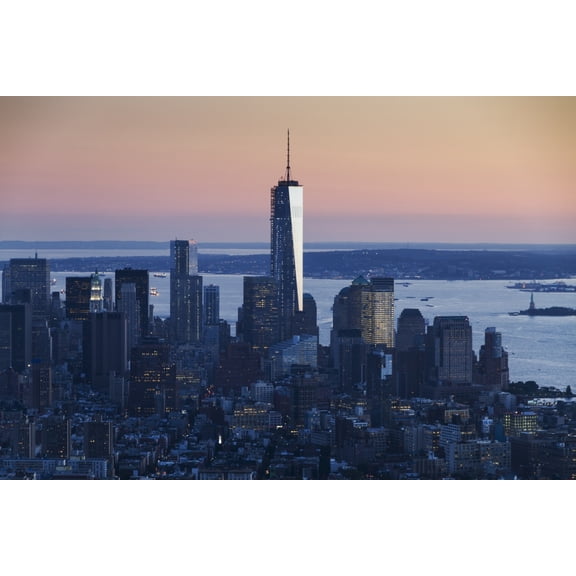 One World Trade Center, as seen from the Empire State Building, New York City, New York, United States Poster Print (19 x 12)