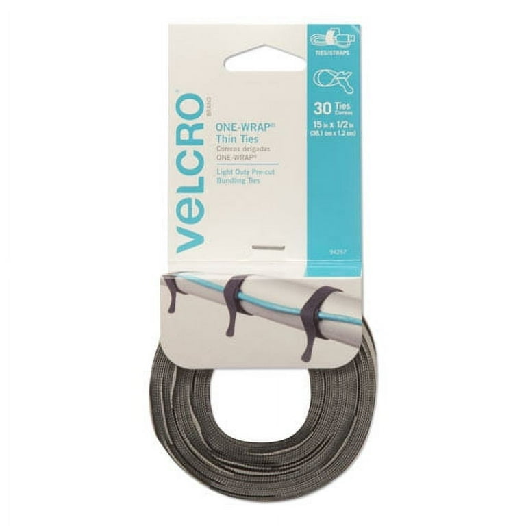 ONE-WRAP Pre-Cut Thin Ties, 0.5 ONE-WRAP Pre-Cut Thin Ties, 0.5