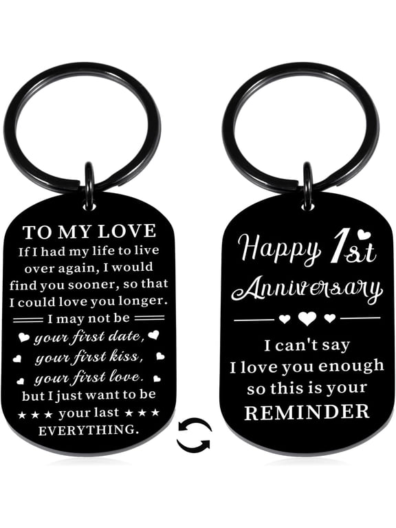 One Year Anniversary for Men 1 Year Paper Anniversary Valentine Gifts for Boyfriend Him Her 1st Anniversary for Husband Wife Couples Happy First Anniversary for Girlfriend Valentine