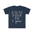 thumbnail image 1 of One Year Anniversary Shirt, Gifts, Tshirt, T-shirt Tee, 1 of 2