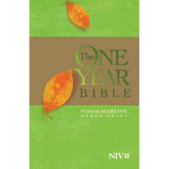 Pre-Owned One Year Bible-NIV-Premium Slimline Large Print (Paperback) by Tyndale