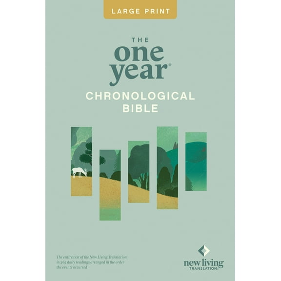 One Year Chronological Bible-NLT-Premium Slimline Large Print, (Paperback)