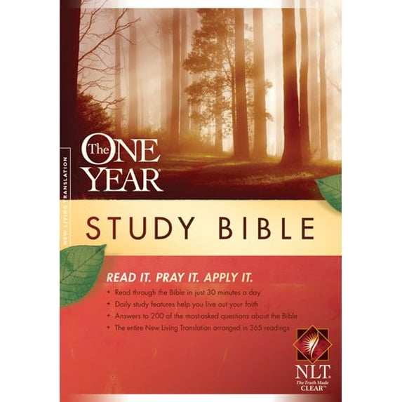 Pre-Owned One Year Study Bible-NLT (Hardcover) 1414339224 9781414339221