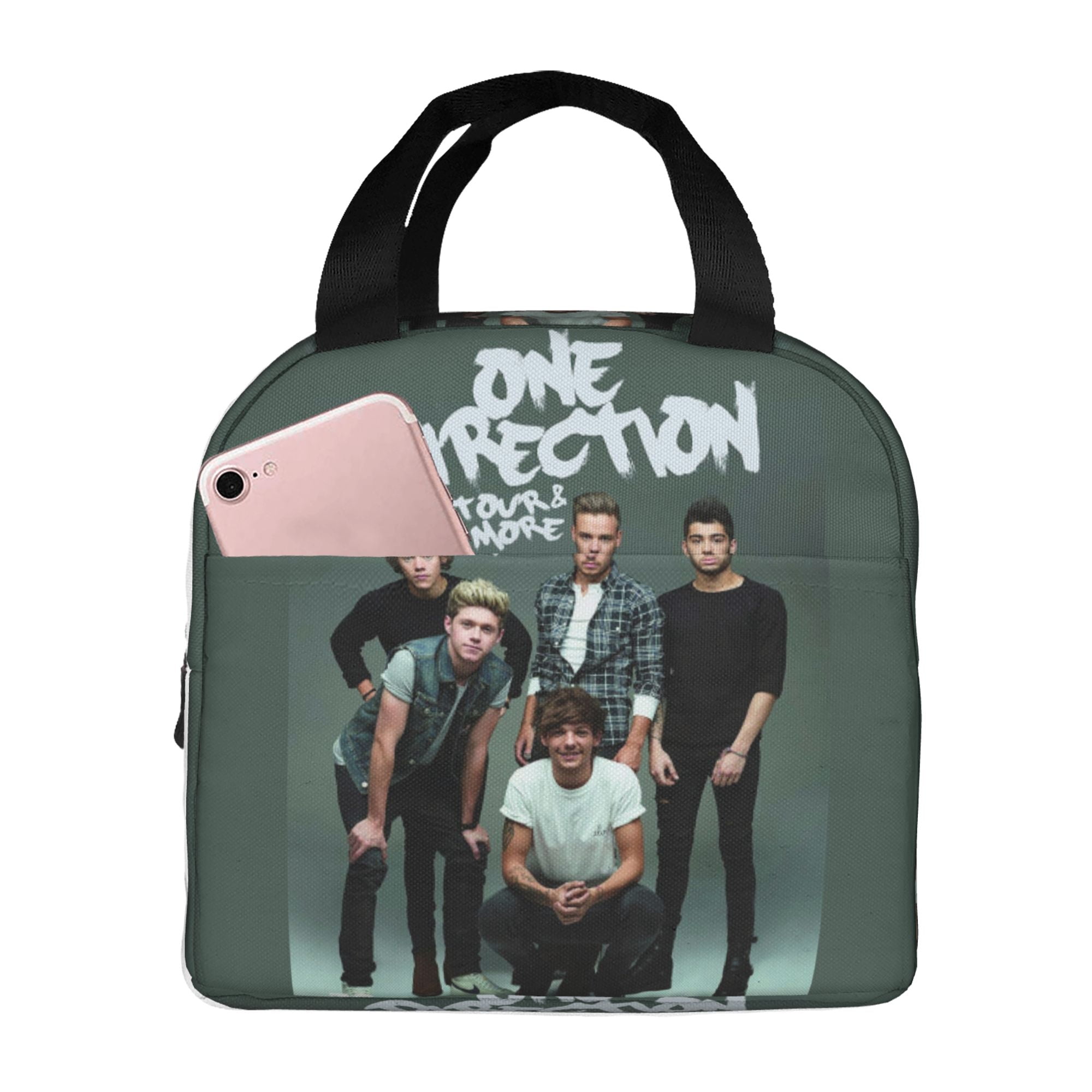 One direction Lunch Bag Lunch Bag Tote Bag Insulated Lunch Box Picnic Beach Fishing Work