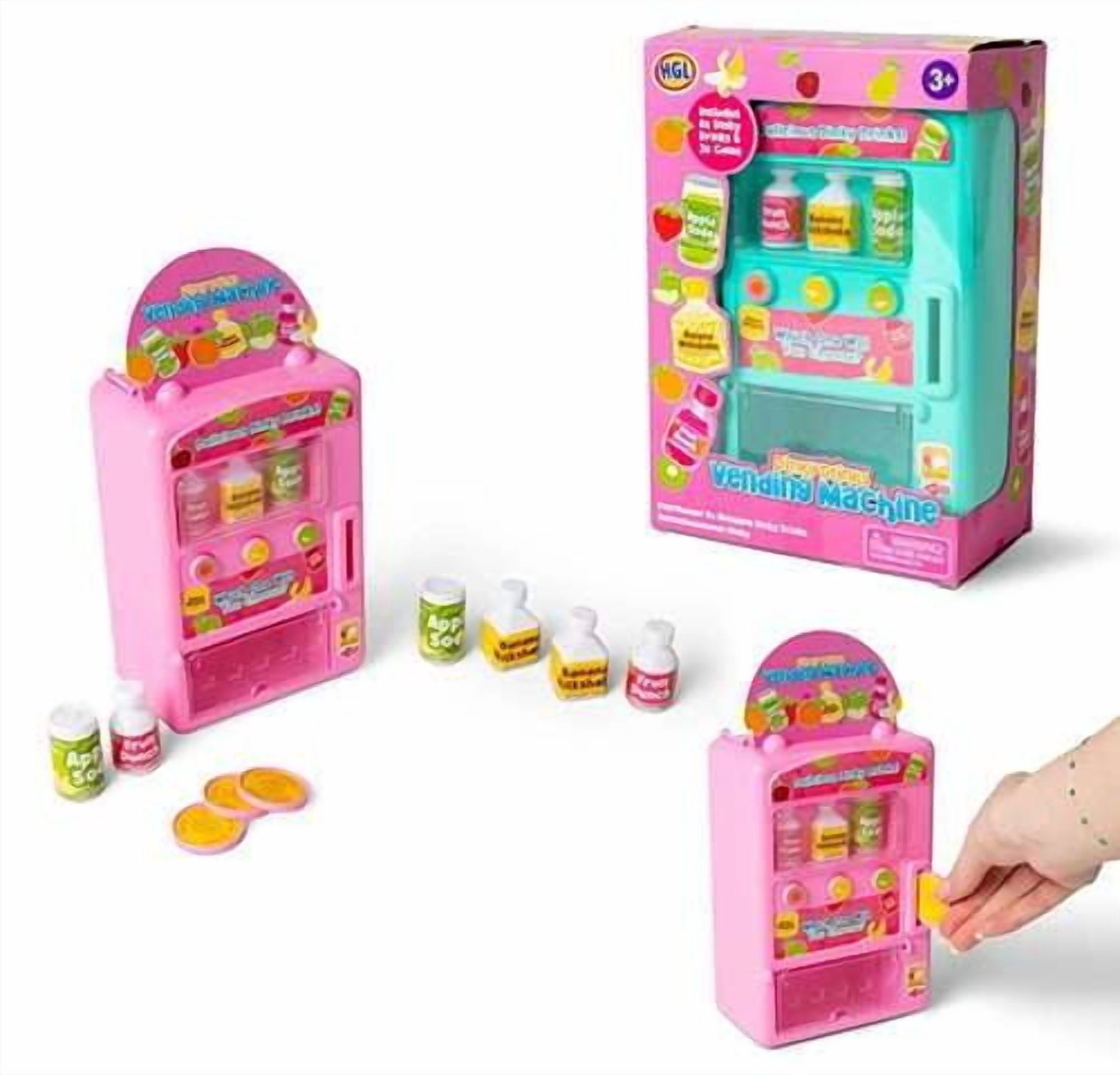 One for Fun Dinky Drinks Vending Machine, Pretend Play Drinks Dispenser Toy