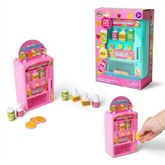 One for Fun Dinky Drinks Vending Machine, Pretend Play Drinks Dispenser Toy