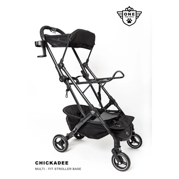 One for Pets Chickadee Black Multi-Fit Pet Stroller