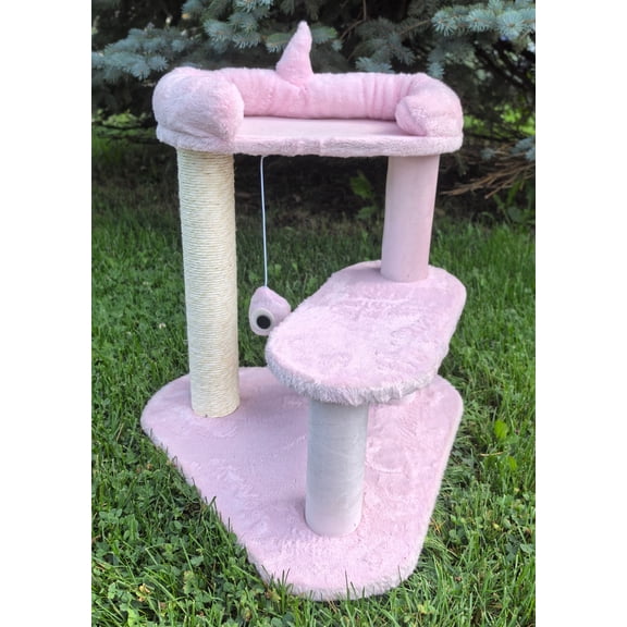 One for Pets Pink Monster Cat Post