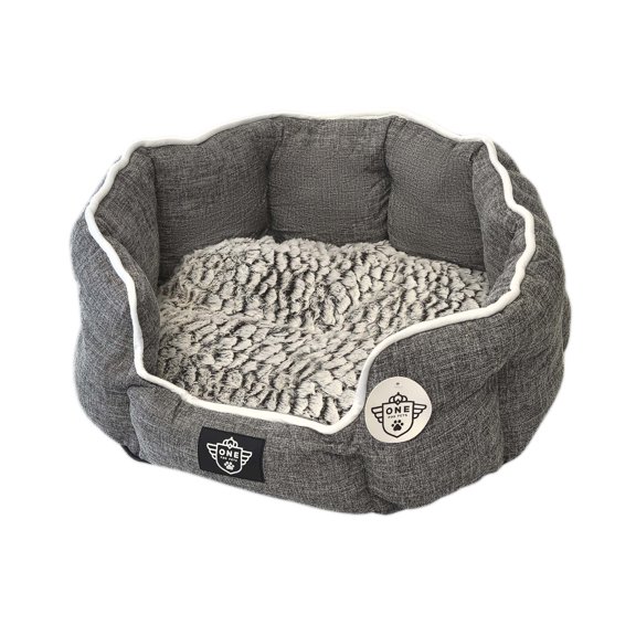 One for Pets Snuggle Bed, Small, Gray