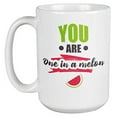 thumbnail image 1 of One in a Melon Funny Coffee & Tea Gift Mug for Couple, Lover, Men & Women (15oz), 1 of 7