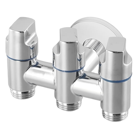 One-inlet and three-outlet valve three-way multi-function diverter valve