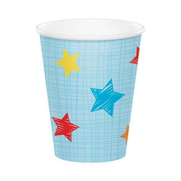 One is Fun Boy 9oz Hot/Cold Paper Cups 8 Per Pack