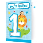 One is Fun Boy Invitations, 8pk