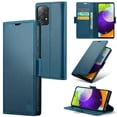 thumbnail image 1 of One, leather wallet case Samsung Galaxy A54 55 53 52 71 72 73 51 34 32 15 series mobile phone case card slot flip cover, 1 of 2