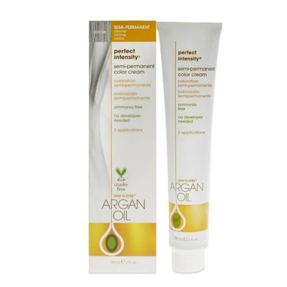 One n Only Argan Oil Perfect Intensity Semi-Permanent Color Cream - Chrome 3 oz Hair Color