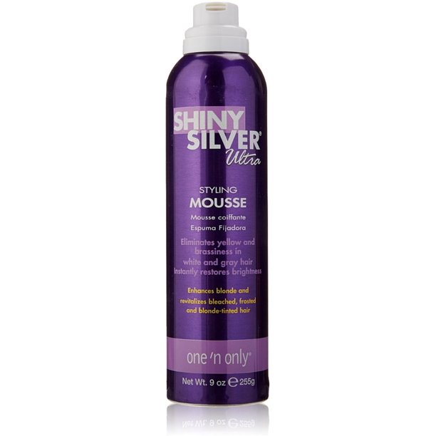 One 'n Only Shiny Silver Ultra Styling Mousse, 9 Oz
