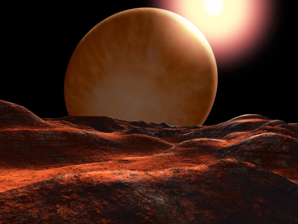 One of the planets orbiting 70 Virginis is a super-Jupiter Canvas Art - Ron MillerStocktrek Images (33 x 25)