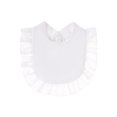 thumbnail image 1 of One opening Baby Bibs, Soft Absorbent Ruffled Solid Button Closure Washable Clothes Accessory for Girls Boys, 1 of 2