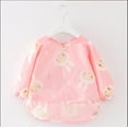 thumbnail image 1 of One opening Baby Waterproof Bibs with Long Sleeve Infant Cartoon Washable Feeding Apron 0-4 Years, 1 of 6