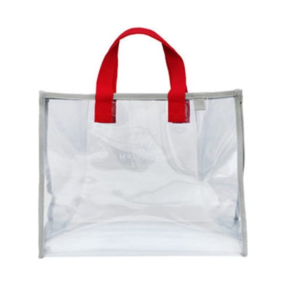 One opening Beach Bag Portable Letter Print Transparent Handbag Shoulder Bag