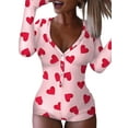 thumbnail image 1 of One opening Women Cute Printed Long Sleeve Functional Buttons Design Romper, 1 of 4