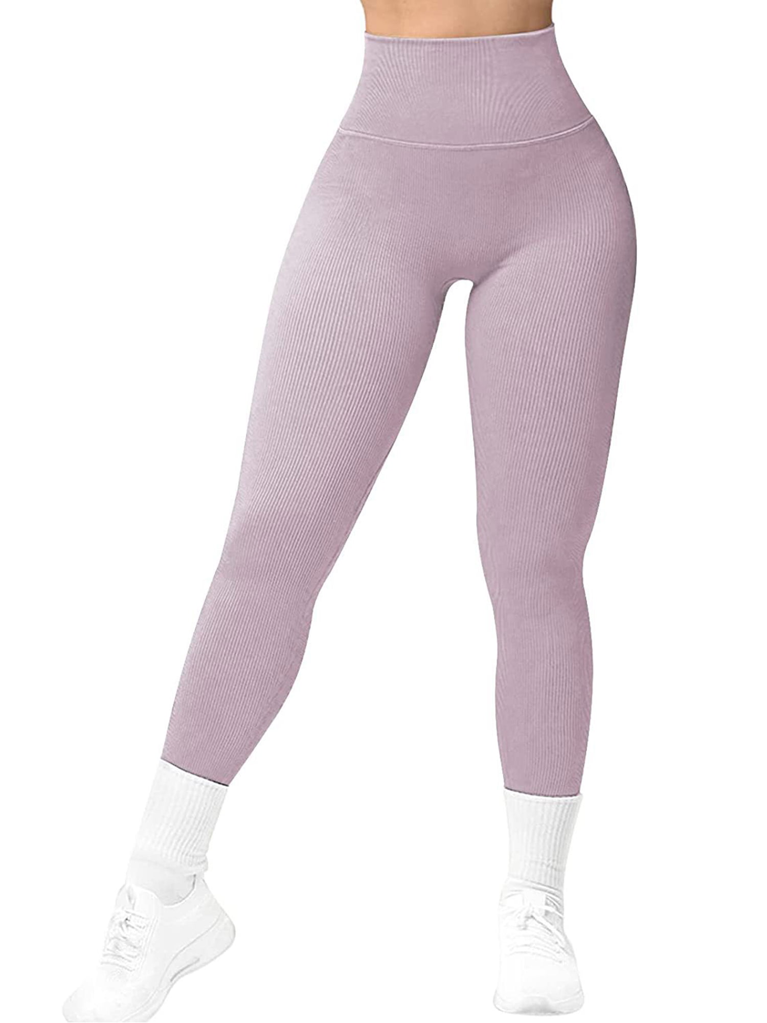 One opening Women's Bodycon Yoga Sports Leggings Solid Color
