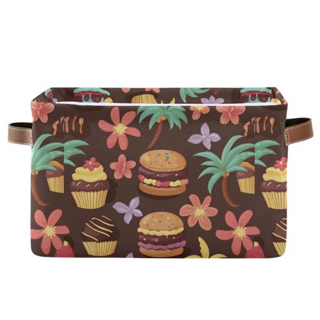 One-pack or two-pack multi-purpose printed open home storage bins Many Cookies