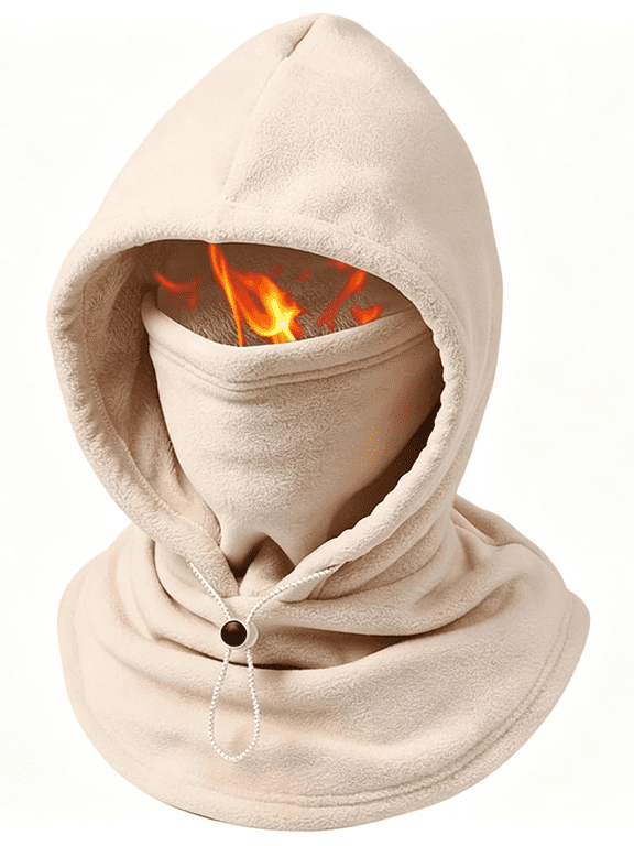 One-piece Flannel Warm Mask Hat,3-in-1 Winter Balaclava Mask for Cycling and Skiing,Gift for Men and Women
