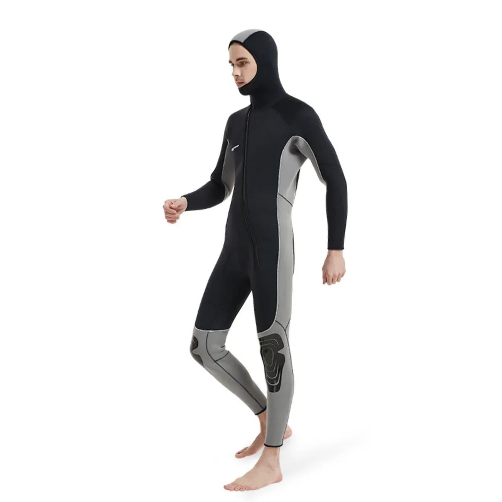 Onepiece Wetsuit Men's Long Sleeves Front Unzipper To Keep Warm Surf