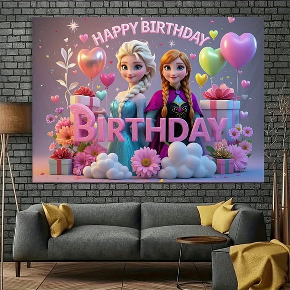 One set of "Frozen" featuring Princess Elsa and Princess Anna is perfect for indoor/outdoor garden parties, and is suitable for celebration events such as Valentine's Day, Easter, and Ramadan month.