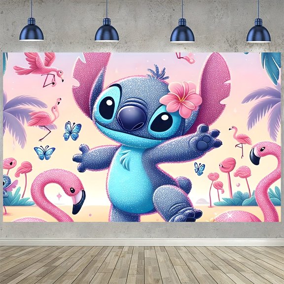 One set of Sticker background fabric - Fun design, high-quality printing, suitable for event decoration and party setup