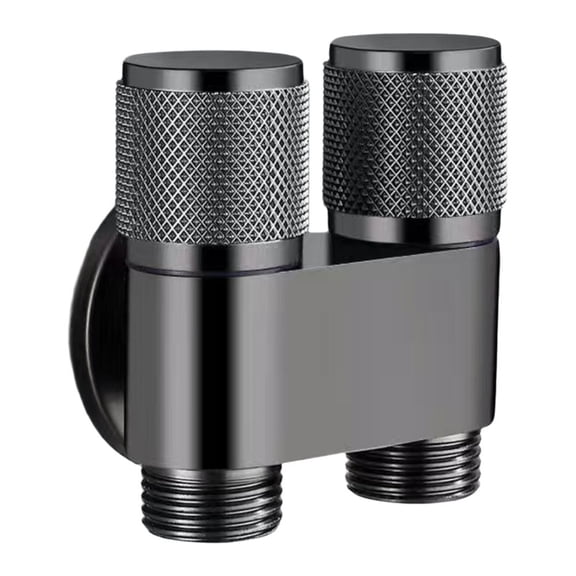 One to Two Water Angle Valve Dual Outlet Triple Connection Splitter