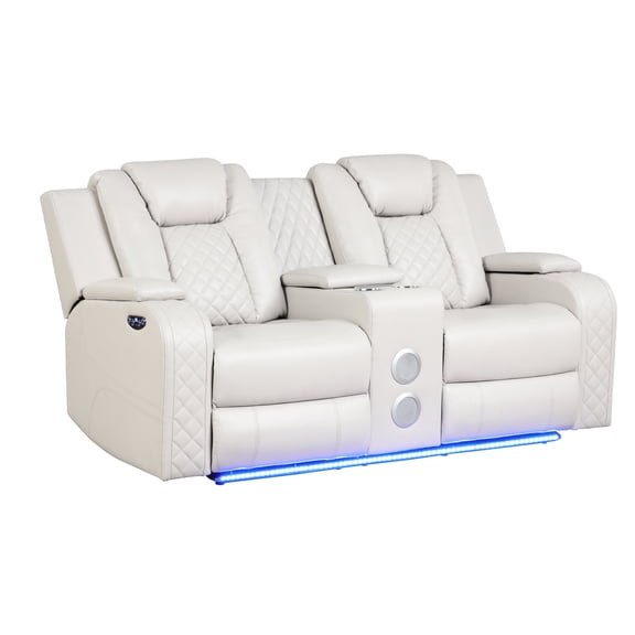 One-touch power, LED illumination | In primary living room, stay connected and comfortable