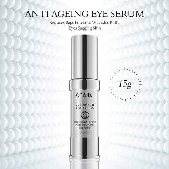 One1X Eye Serum Anti Wrinkle Eye Cream with Retino Hyaluronic Acid Vitamin C&E | Deep Hydration; Finelines Reduction; Boots Collagen Production; 15g/0.5floz