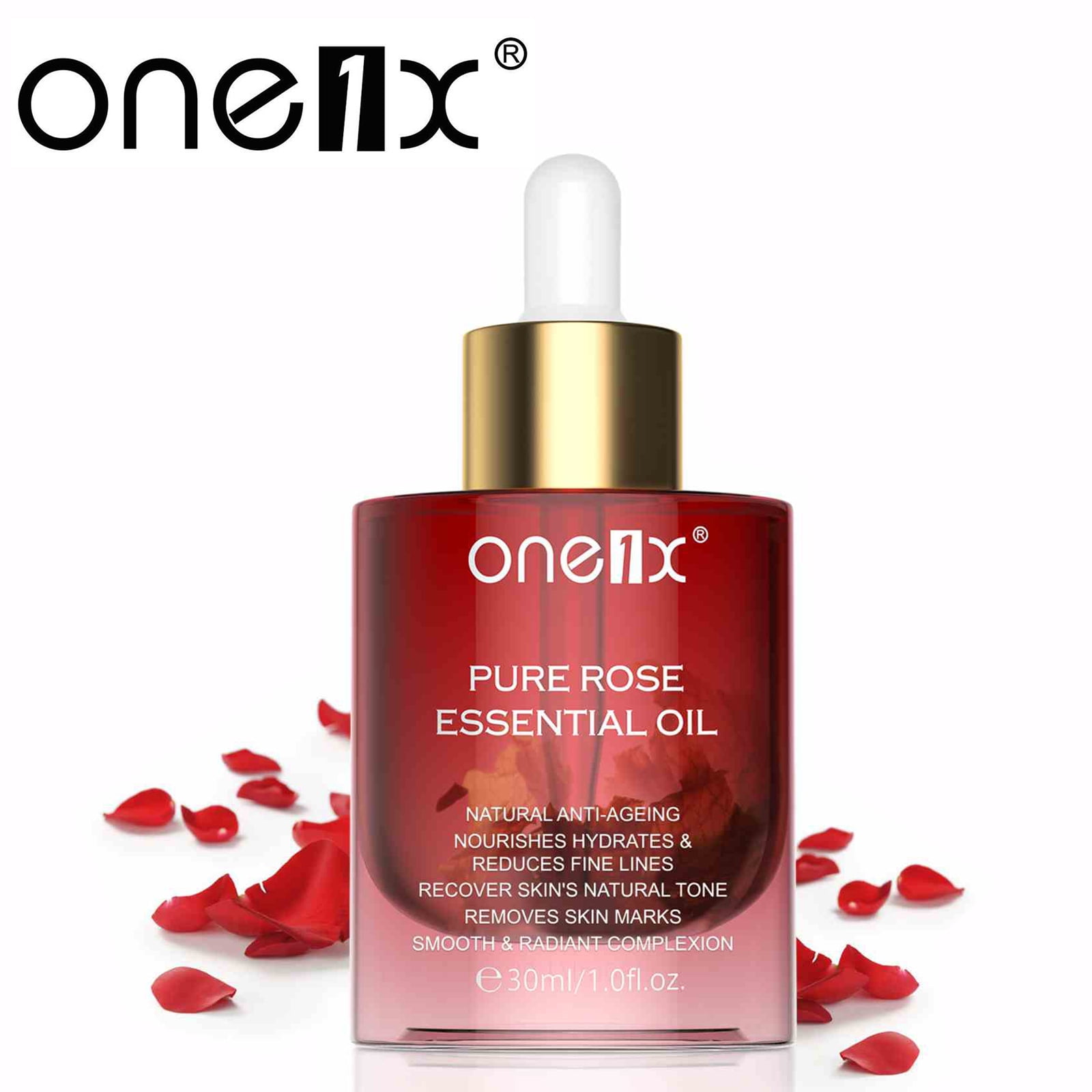 One1X Organic Rose Essential Oils for Dry Skin Moisturizing Rose