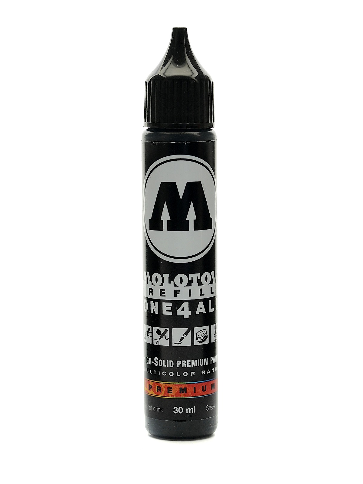 One4All Acrylic Paint Marker Refill signal black, 30 ml, 180 (pack of 3)