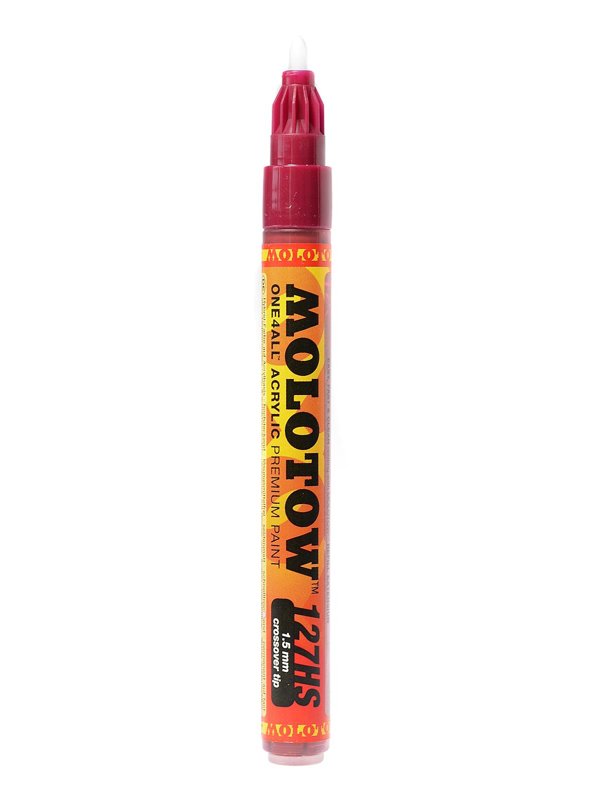 One4All Acrylic Paint Markers 1.5 mm, burgundy, 404 (pack of 6)