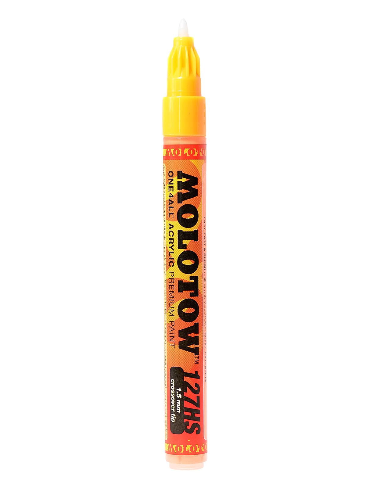 One4All Acrylic Paint Markers 1.5 mm, neon orange fluorescent, 430 (pack of 6)