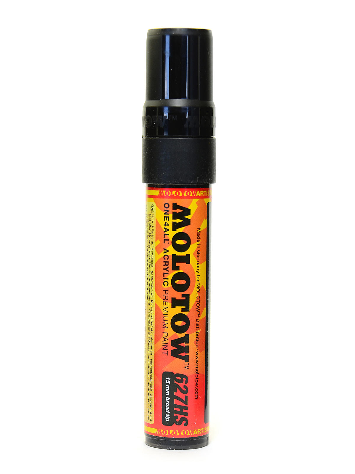 One4All Acrylic Paint Markers 15 mm, signal black, 180 (pack of 3)