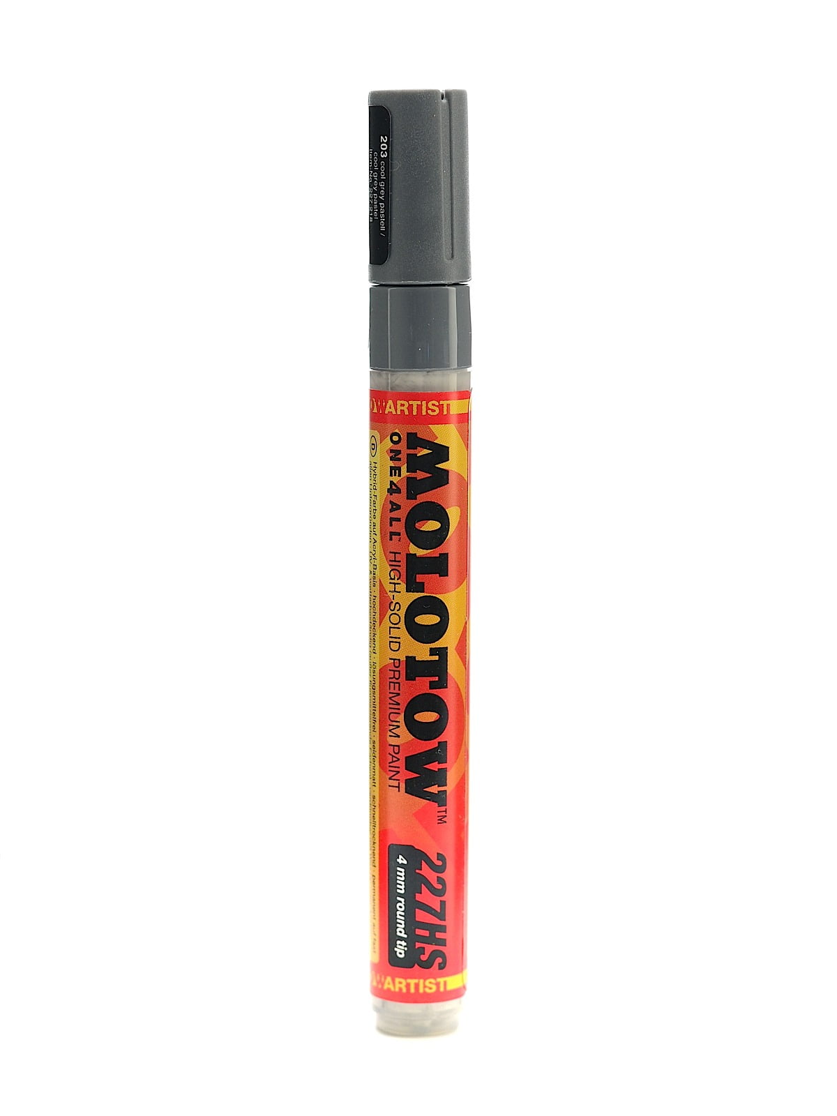 One4All Acrylic Paint Markers 4 mm, cool gray pastel, 203 (pack of 3)