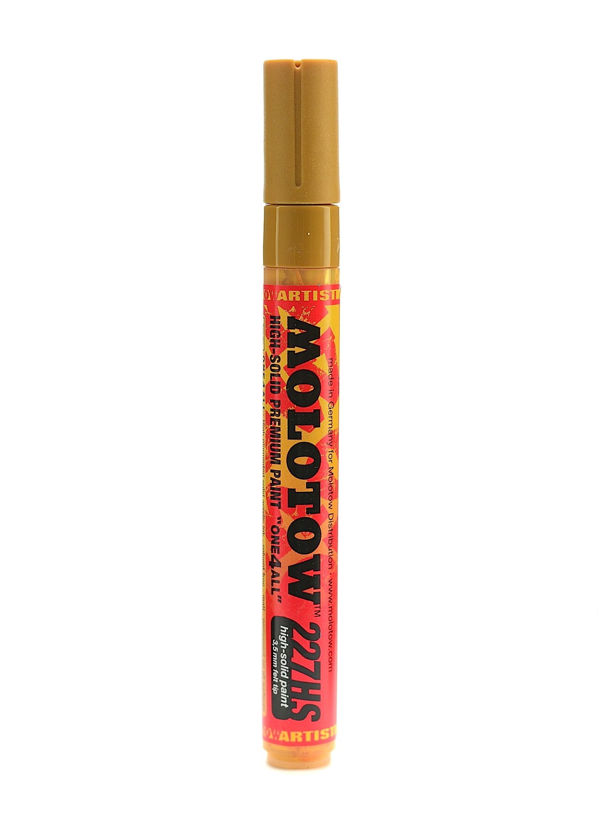 One4All Acrylic Paint Markers 4 mm, ochre brown light, 208 (pack of 3)