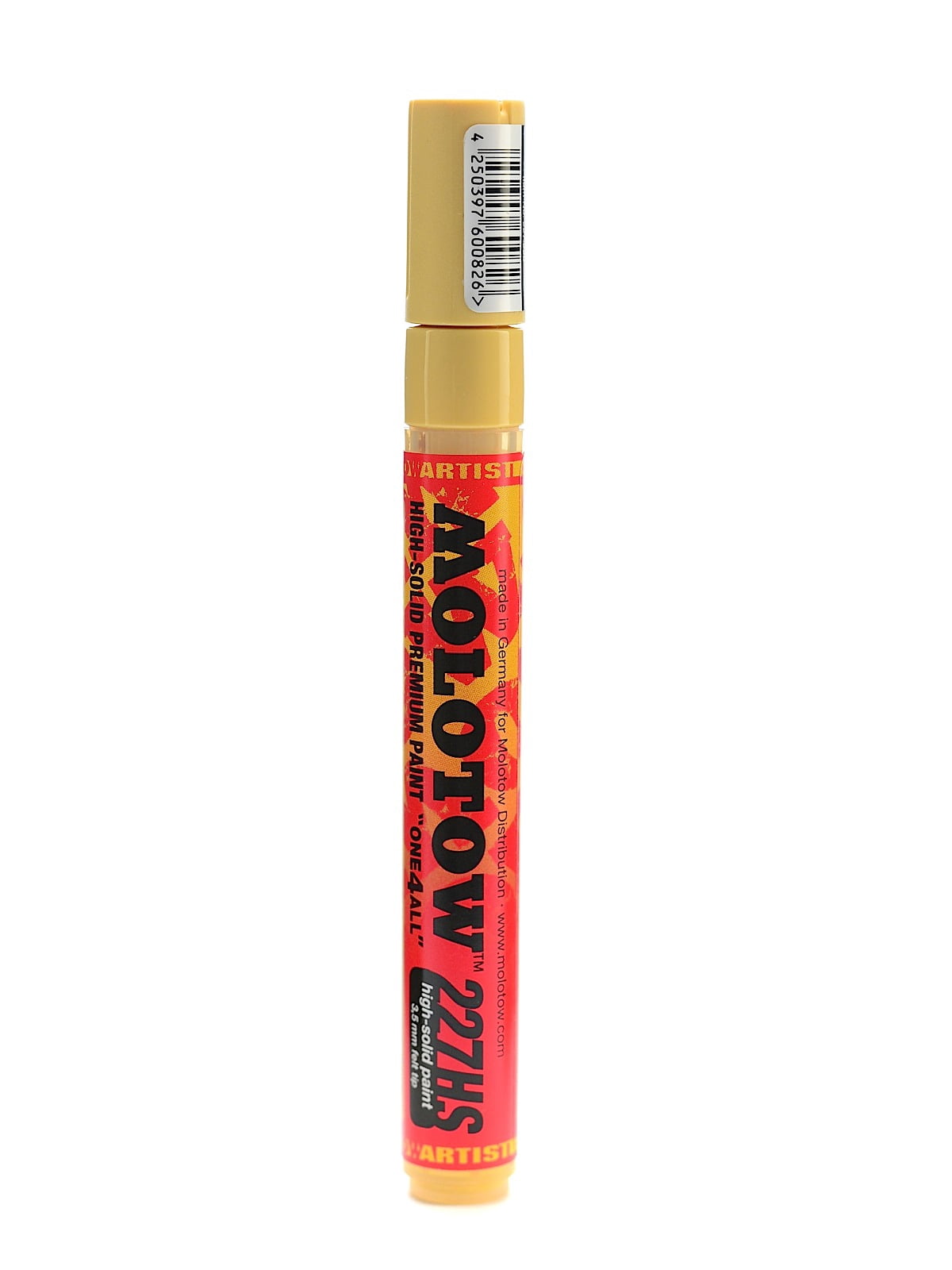 One4All Acrylic Paint Markers 4 mm, sahara beige pastel, 009 (pack of 3)